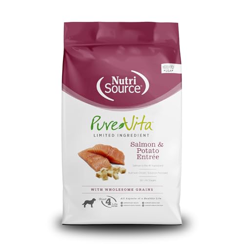 Nutri Source Pure Vita Salmon And Potato Dry Dog Food 5 Pound Bag