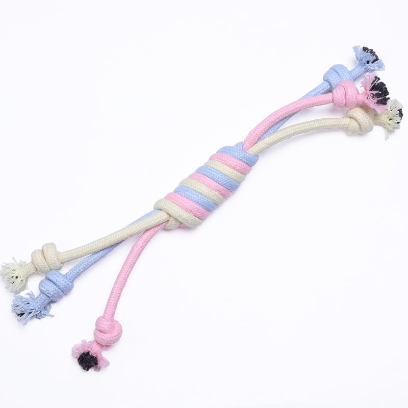 Interactive Bite-Resistant Rope Ball for Dogs and Cats