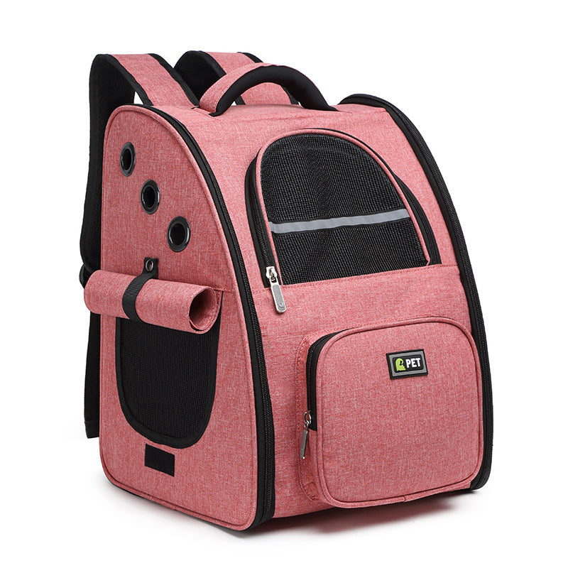 Portable Breathable Pet Backpack for Dogs and Cats