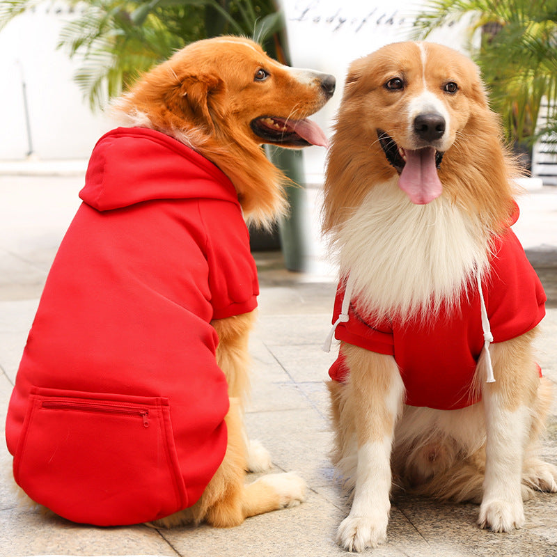 Plaid Zipper Pocket Sweater for Dogs and Cats