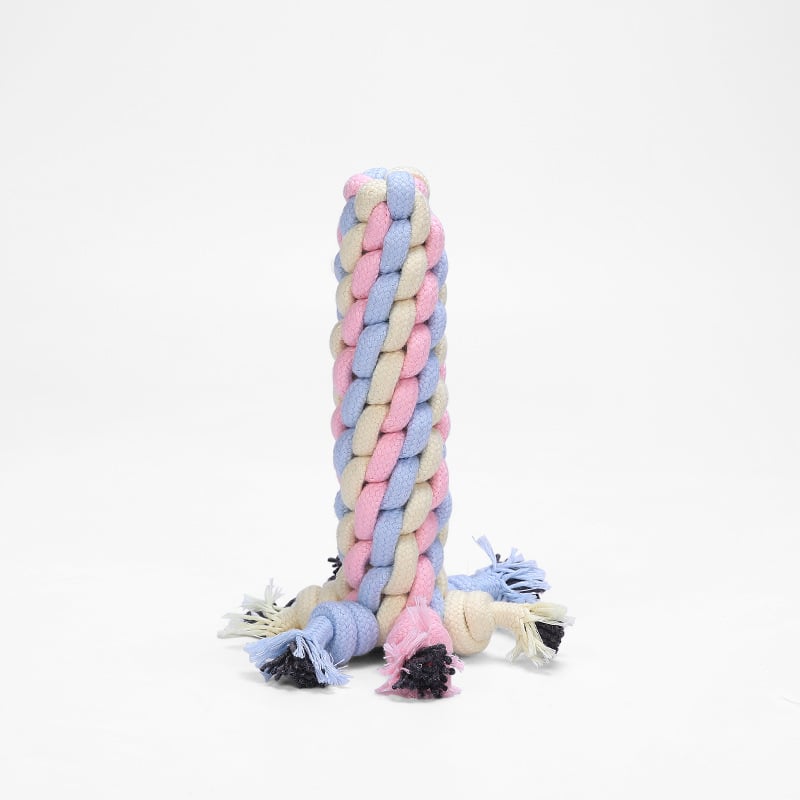 Interactive Bite-Resistant Rope Ball for Dogs and Cats