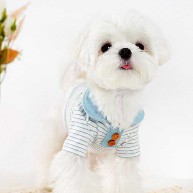 Striped Pet Clothes for Small Dogs and Cats
